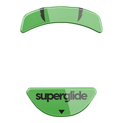 Abbildung von Superglide Mausfüße für Razer Orochi V2, schnellste und geschmeidigste aus ultrastarkem, makellosem Glas, superschnelle, glatte langlebige Sohle, Grün