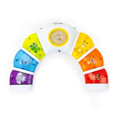 Abbildung von Baby Einstein, Glow &amp; Discover Light Bar, Babyspielzeug mit Lichtern, Melodien Rassel, 3 Modi: Tiere, Farben, Xylophon Sprachen, Musikwürfel für Babys und Kleinkinder ab Monaten