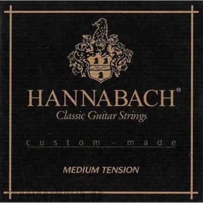 Abbildung von Hannabach 652688 Klassikgitarrensaiten Serie 7287 Medium Tension Custom Made 3er Bass