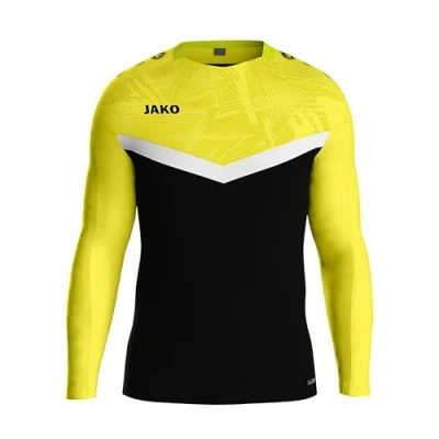 Abbildung von JAKO ICONIC Kinder Sweatshirt Jungen und Mädchen Atmungsaktiver Unisex Sport Pullover mit wärmender Fleece Innenseite, Maximale Bewegungsfreiheit