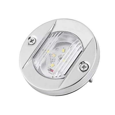 Abbildung von Keenso 12V Wasserdicht Marine Boot Licht LED Navigation Anker Stern Lichter Yacht Heckleuchte Weiß Edelstahl Segeln Signal für Boote Andere Transport