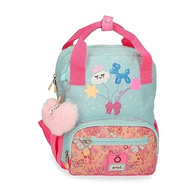 Abbildung von Enso Balloons Rucksack, anpassbar, Mehrfarbig, 23 x 28 10 cm, Polyester, 6,44 l, bunt, Talla única, Rucksack anpassbar an den Trolley