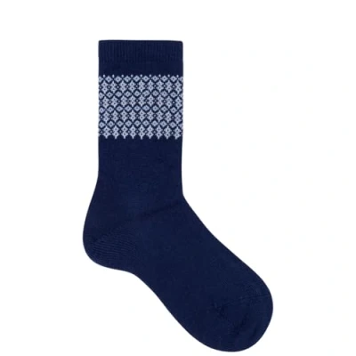 Abbildung von Hudson Damen Socken Nordic Fashion royal blue 0539 35 38