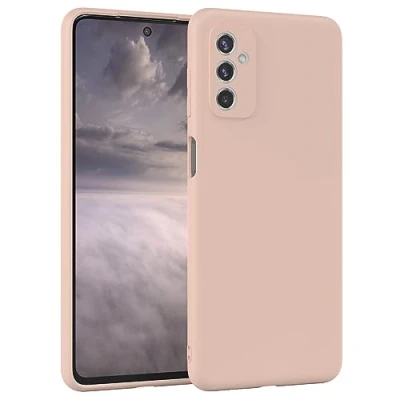 Abbildung von EAZY Case Silikonhülle für Samsung Galaxy M52 5G Hülle Silikon Rosa weich stoßfeste Handyhülle Schutzhülle mit Kameraschutz Dünn Premium Schutz Cover TPU Bumper in Altrosa Pastell