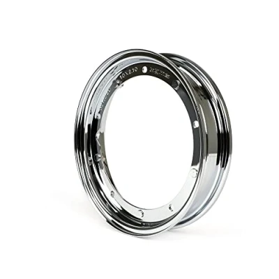 Abbildung von BGM Felge 2.10 10 Zoll, Stahl, Chrom V2.0 kompatibel für Vespa V50, 50N, Special, PV, ET3, PK50 125 (S/XL/XL2), PX, T5, Sprint, Rally, GT/GTR, LML Star, Deluxe