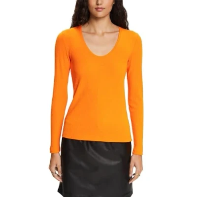Abbildung von Esprit Langarmshirt, Damen, Größe: XL, Golden orange