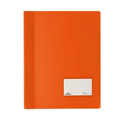 Abbildung von 25 x Durable Schnellhefter Duralux A4+ Hartfolie orange