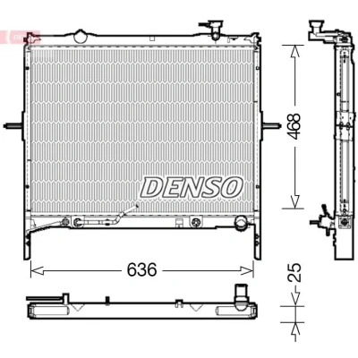 Abbildung von DENSO DRM43002 Kühler, Motorkühlung 468 662 25 KIA: SORENTO 1