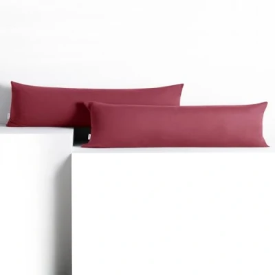 Abbildung von DecoKing 2 Kissenbezüge 20x145 cm Jersey Baumwolle Reißverschluss Altrosa Amber