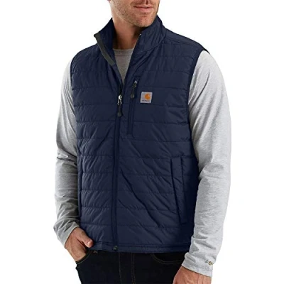 Abbildung von Carhartt Herren Gilliam Weste (Regular und Big &amp; Tall Größen) Work Utility Oberbekleidung, Black, Small