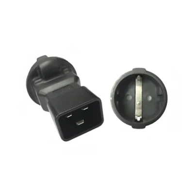 Abbildung von DINIC Stromadapter, Netzadapter Schutzkontaktbuchse CEE 7/3 auf C20, Adapter
