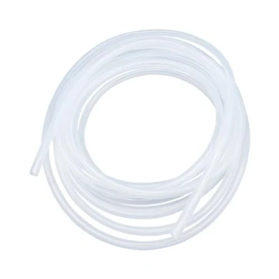 Abbildung von LAVMHAB Silikonschlauch 4mm ID x 8mm OD 8 Meter Länge, Lebensmitteltaugliche Schläuche Flexibler Schlauch Klar Wasser Luft Rohre für die Pumpe übertragen