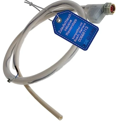 Abbildung von DeClean Aquastop Schlauch kompatibel mit Bitron Type88,Bosch/Siemens/Neff Spülmaschinen, wie 00668113/668113. Sicherheitszulaufschlauch für verschiedene Spülmaschinen