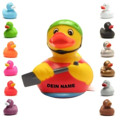 Abbildung von Badeente personalisierbar (Ruderboot Ente)