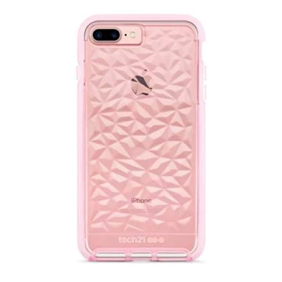 Abbildung von tech21 Evo Gem Phone Case with 12ft Drop Protection for iPhone 8 Plus/7 Plus Rose Tint