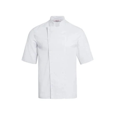 Abbildung von GREIFF Gastro Moda Herren Cuisine Basic Kochjacke Halbarm Regular Fit Weiß Modell 5562 Größe XXL