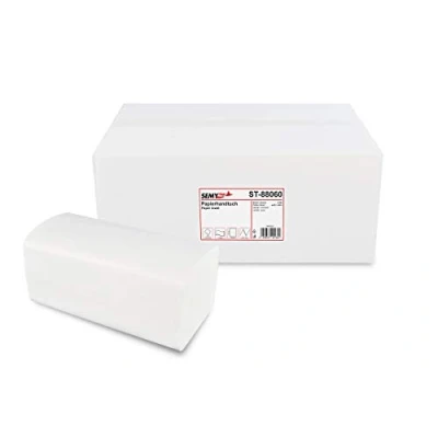 Abbildung von Hypafol Papierhandtuch Recycling extra weiß, 2 lagig, 24x21 cm, 4000 Blatt, ZZ/V Falz