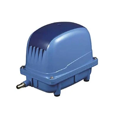 Abbildung von AquaForte AP 100 Luftpumpe, 65 Watt, max. Druck 3,8 m, Geeignet für Pools und Teiche bis zu 60m3, Fische 50.000 Liter, Koi 25.000 3,6 kg, Ausgang 18 mm