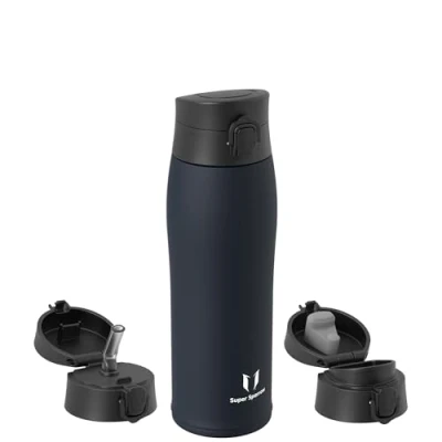 Abbildung von Super Sparrow Trinkflasche Edelstahl 18/8 Trinkbecher 750ml BPA Frei, Auslaufsicher Thermobecher, Trinkflaschen für Sport, Unterwegs, Schule, Outdoor, Büro, Zuhause