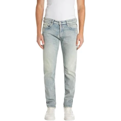Abbildung von Replay Grover Pants Jeans Straight Leg, Herren, Größe: 36x34, Superlight blue