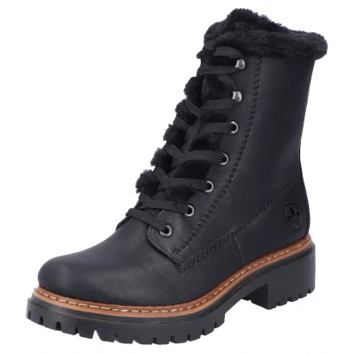 Abbildung von Rieker Snowboot/Winterstiefel, Damen, Größe: 37, Schwarz Schuhe