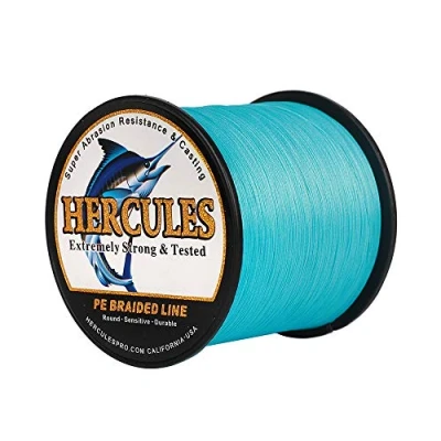Abbildung von HERCULES Super Cast 100m 2000m Yards Geflochtene Angelschnur 10lb 300lb Test für Salzwasser Süßwasser PE Geflecht Fischdraht Superline 8 Stränge