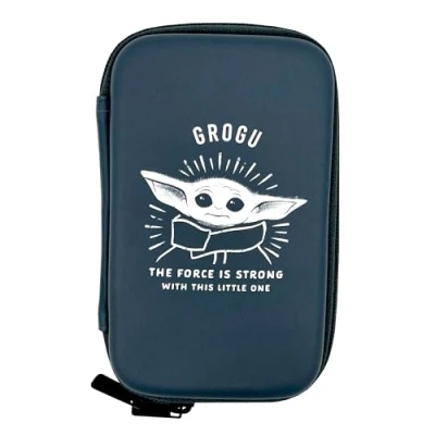 Abbildung von Wondee Mandalorian Baby Yoda festplattentasche 2.5&quot; Hard Case mit Design von Grogu Star Wars Geschenke, Offizielle Merch