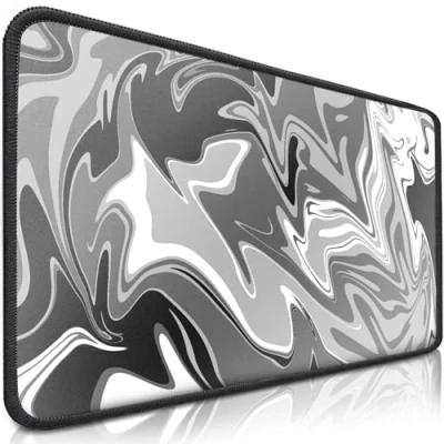 Abbildung von Sidorenko Gaming Mauspad XXL Grau Großes Mousepad 350x260 mm rutschfeste Schreibtischunterlage für und Büro Fransenfreie Ränder Präzises langlebiges Large Mouse pad maxlvl