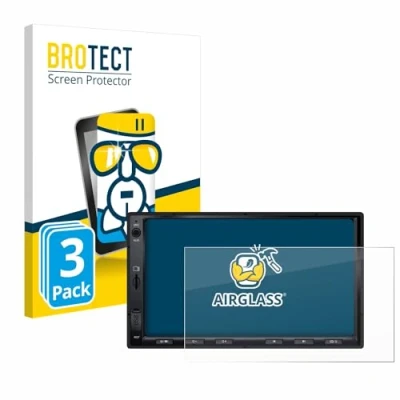 Abbildung von BROTECT Schutzglas für Atoto F7 WE (3 Stück) Schutzfolie Panzer Folie Glas [Extrem Kratzfest 9H, Anti Fingerprint, Ultra Transparent]