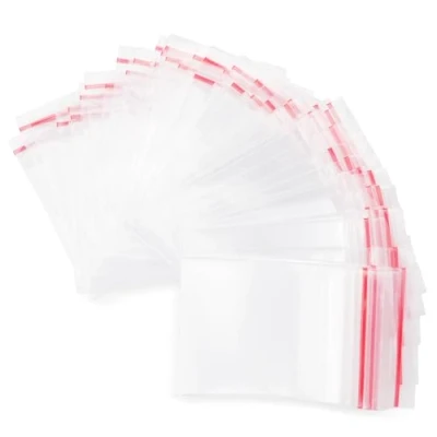 Abbildung von Baxcdyswe 200 Stück Zip Beutel, 40 x 60 mm Druckverschlussbeutel, Baggies, Kleine Plastiktüten, Verpackungstüten, Ziplock Beutel Zipper Wiederverschließbare, Polybeutel Versiegeltem Reißverschluss