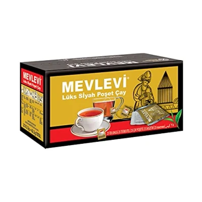 Abbildung von Mevlevi schwarzer Tee Earl Grey Ceylon, Beuteltee 2er Pack (2x25x2,5g)