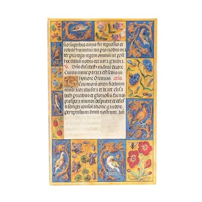 Abbildung von Paperblanks 12 Monatskalender 2025 Spinola Stundenbuch Maxi Vertikal Elastikband Verschluss