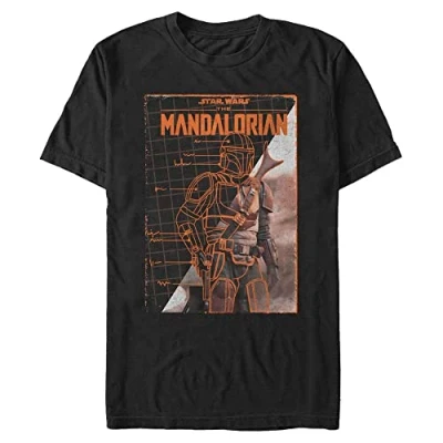 Abbildung von Star Wars Unisex Gallery Poster Organic Short Sleeve T shirt, Schwarz, S