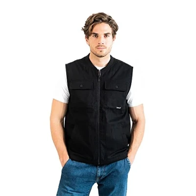 Abbildung von Hurley Herren Chip Worker Vest Jacke, Black, XXL