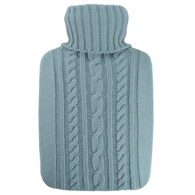 Abbildung von Wärmflasche Klassik 1,8 l mit Strickbezug pastell blau 1 St
