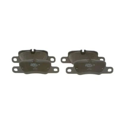 Abbildung von BOSCH 0 986 494 431 Bremsbelagsatz Low Metallic mit Anti Quietsch Blech PORSCHE: 911 Coupe, Cabrio, Panamera