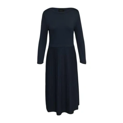Abbildung von s.Oliver Black Label Strickkleid, Damen, Größe: 42, Navy