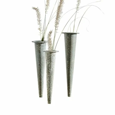 Abbildung von Mirabeau Dekovase Vase 3er Set Vullierens antikgrau