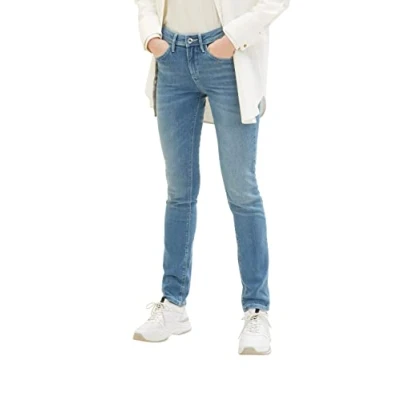Abbildung von TOM TAILOR Damen 1038614 Alexa Slim Jeans, 10142 Light Stone Blue Denim, 26W / 32L