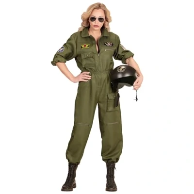 Abbildung von Widmann S.r.l. Kostüm &#039;Kampfjet Pilotin&#039; Damenkostüm Flieger Overall
