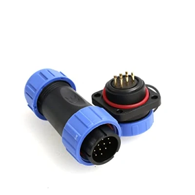 Abbildung von ZBLZGP HE21 10 Pin Aviation Connector Power Industrial Waterproof IP68 Stecker und Buchse Schraubmontage für LED Beleuchtung Equipment