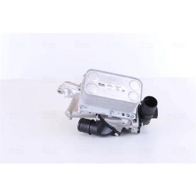 Abbildung von NISSENS 90924 Ölkühler mit Ölfiltergehäuse RENAULT: GRAND SCENIC 3, MEGANE 3 Grandtour, NISSAN: Qashqai / Qashqai+2 I