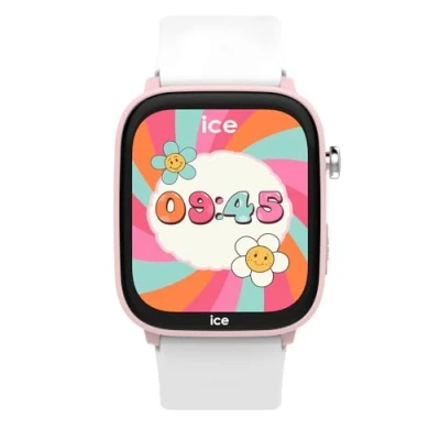 Abbildung von Ice WATCH smart junior 3.0 FM Pink White Rosa geolokalisierbare verbundene Uhr für Mädchen mit Silikonarmband 024549 (1.75 Zoll)