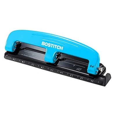 Abbildung von PaperPro Compact 3 Loch Heftgerät Small (1 24) blau