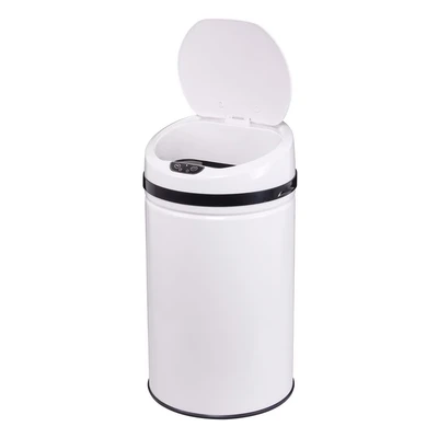 Abbildung von ECHTWERK Mülleimer &quot;INOX WHITE&quot;, 1 Behälter, Infrarot Sensor, Korpus aus Edelstahl, Fassungsvermögen 30 Liter