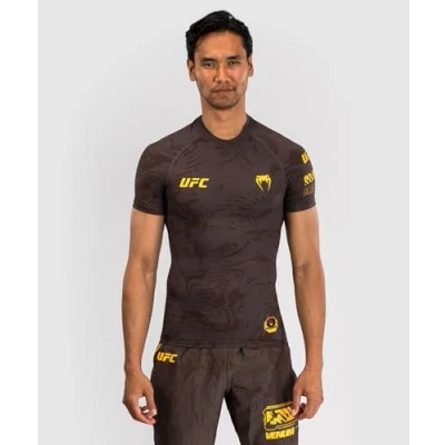 Abbildung von Venum UFC Fight WEEK 4.0 MENS Rashguards Sport Tshirt, Herren, Größe: XL, Blue