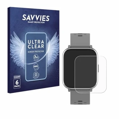 Abbildung von Savvies 6 Stück Schutzfolie für Denver SW 162 Displayschutz Folie Ultra Transparent