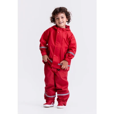 Abbildung von BMS atmungsaktive Regenjacke für Kinder, rot, Größe 134