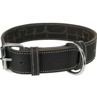 Abbildung von TRIXIE Hunde Halsband Rustic Fettleder &quot;Heartbeat&quot; schwarz