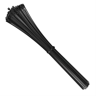 Abbildung von intervisio Kabelbinder Wiederverschließbar, 540mm x 7,6mm, schwarz, Extra Lang, 100 Stück, Wiederlösbar, Wiederverwendbar